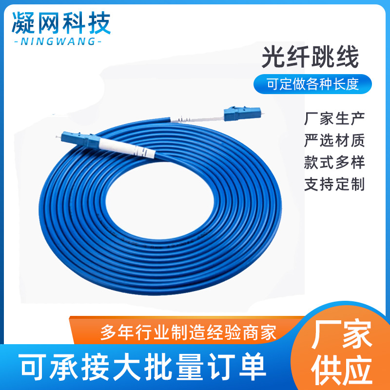 电信级铠装光纤跳线尾纤防鼠咬抗拉压 LC-LC单模单芯铠装跳线