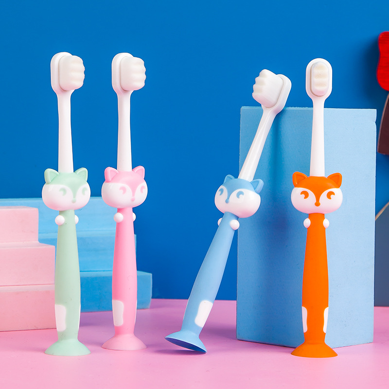 Children's toothbrush 3-6-12 years old ten thousand hair soft hair wholesale commodity department store cartoon baby toothbrush a generation of hair