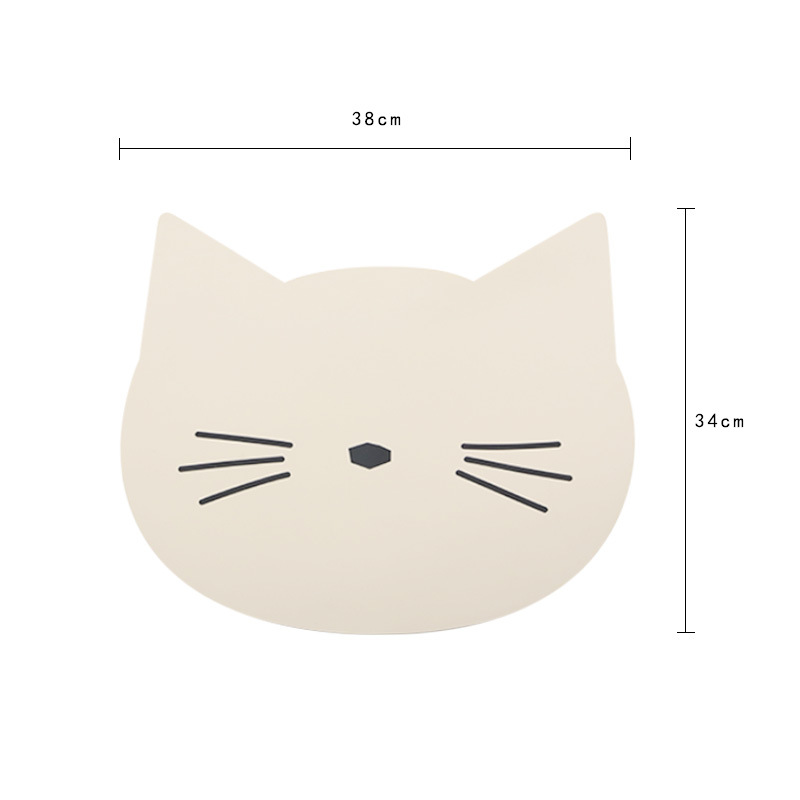 Cojín de almuerzo de silicona de dibujos animados a prueba de agua a prueba de aceite almuerzo de estudiantes a prueba de quemaduras resistente a altas temperaturas cojín de mesa aislante de comida occidental cojín personalizado