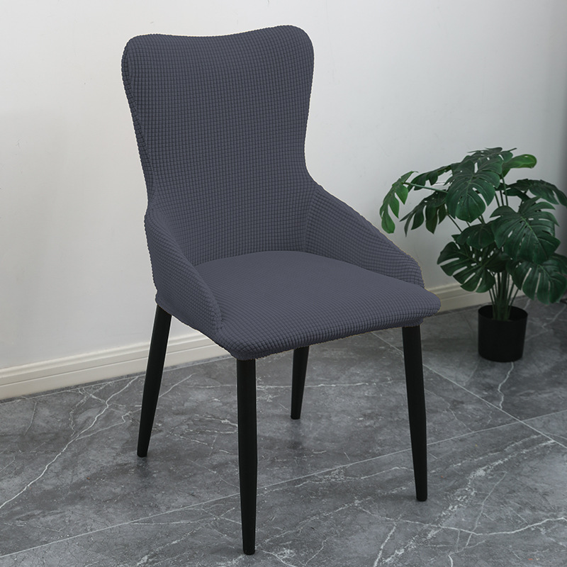 Cubierta de silla elástica Reposabrazos de forma especial cubierta de silla simple engrosada polar apoyabrazos respaldo integrado cuatro estaciones