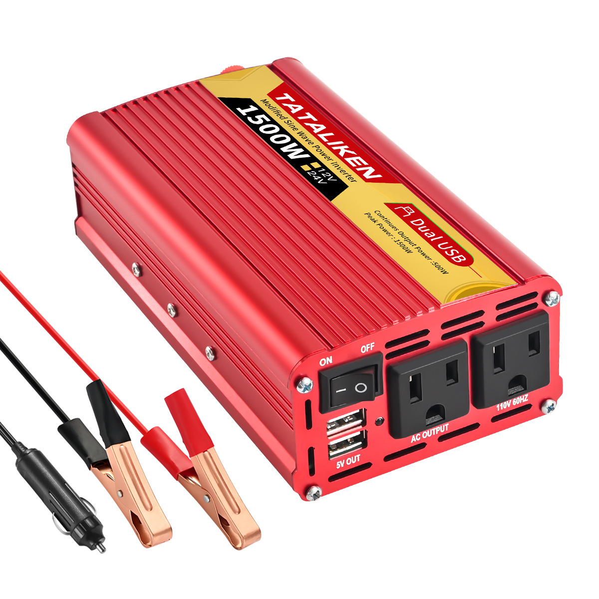 12V 500W/1500W 전체 보호 미국 게이지 플러그