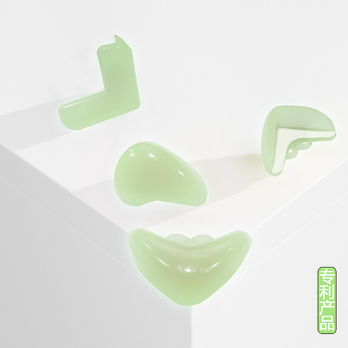 Transparent Anti-collision Corner Protector Coffee Table Furniture Soft Corner Covering Silicone Protection New Luminous Anti-collision Corner