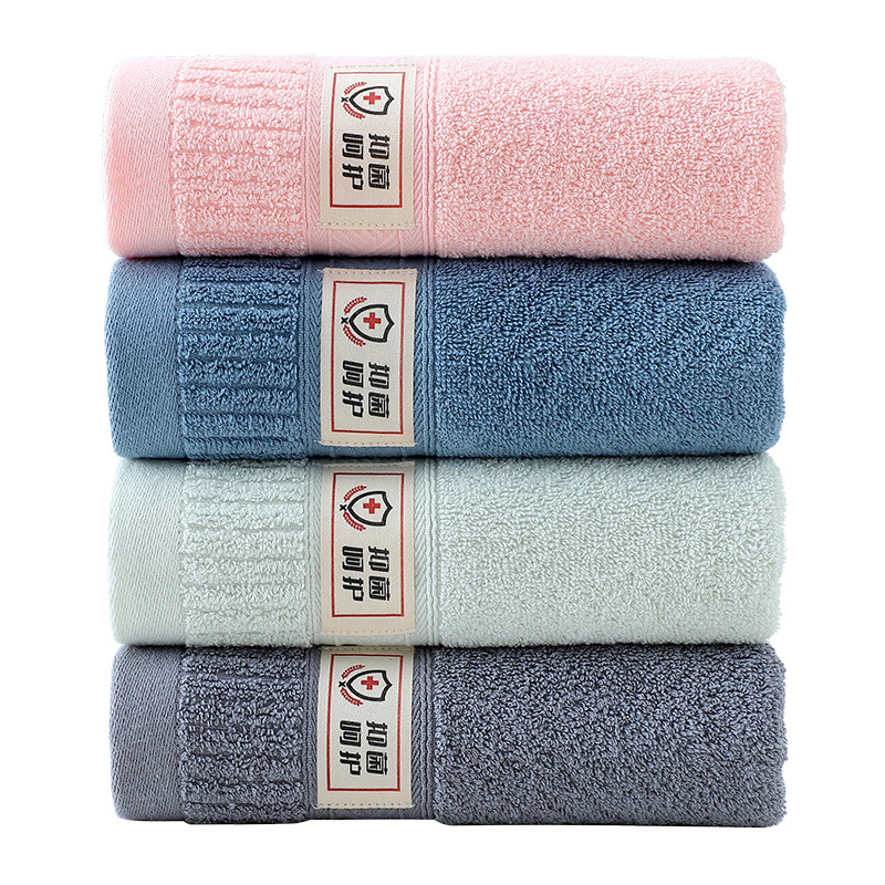 JELIA toallas de algodón puro engrosado no pierde cabello toallas de absorción antibacterianas para adultos algodón al por mayor logo bordado