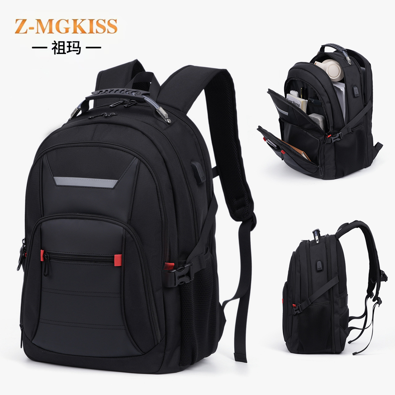 Cross-Border Business Backpack, Large-Capacity Leisure Travel Computer Bag, Outdoor Mountaineering Waterproof Multi-Functional Men's Backpack