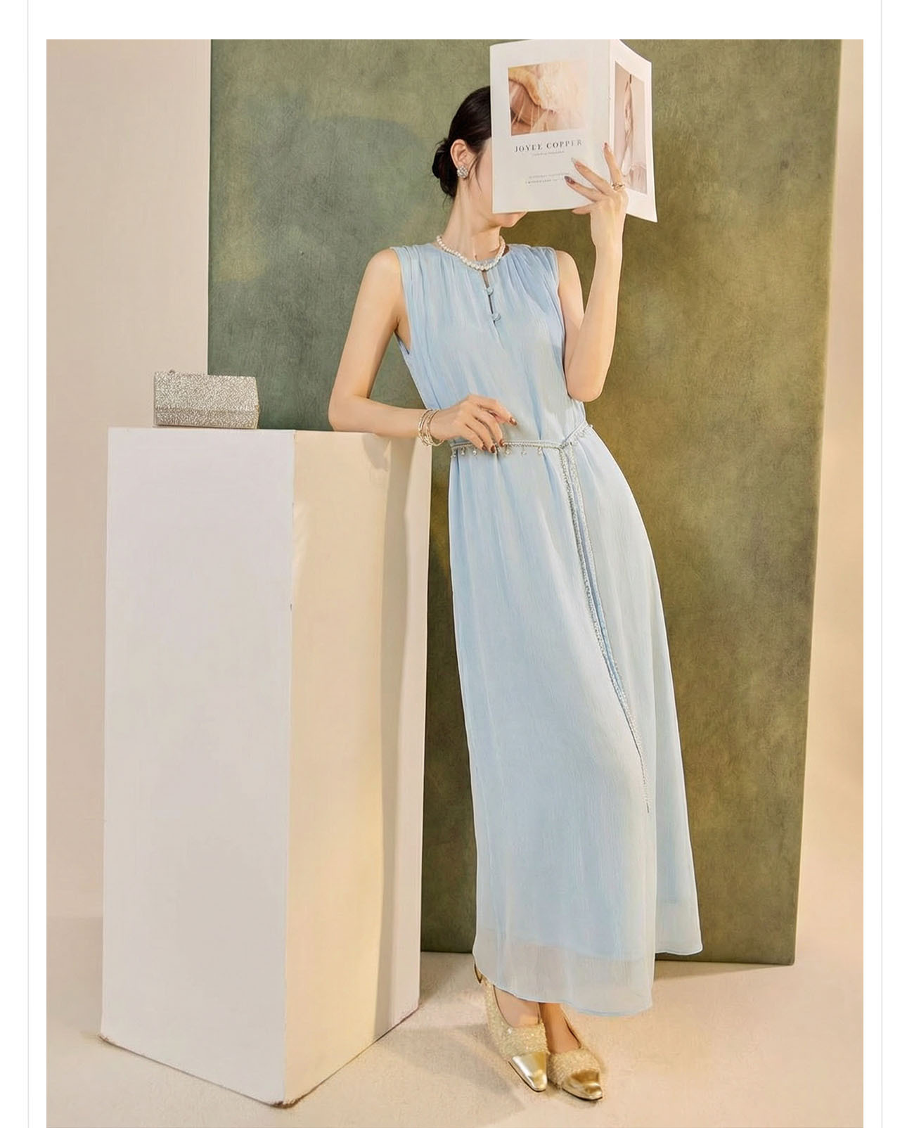 Váy cưới nữ phong vân vai thêu cao cấp kiểu mới — Lời bài hát: Blue (feat chi tiết 16