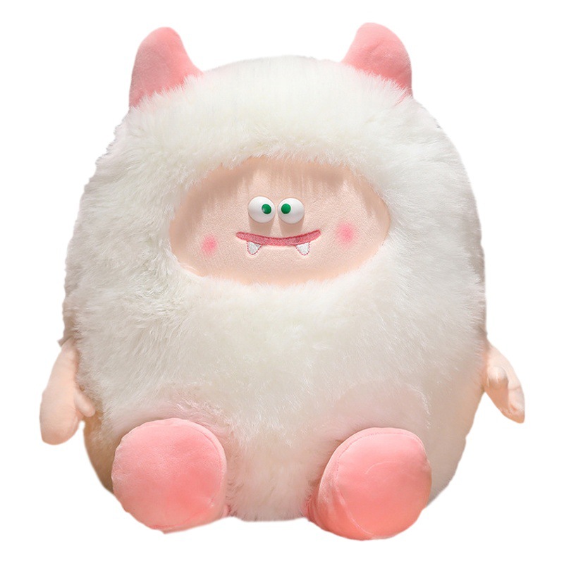 Feo lindo pequeño monstruo muñeca almohada felpa juguete elfo Pelo Largo monstruo muñeca regalo de cumpleaños para novia