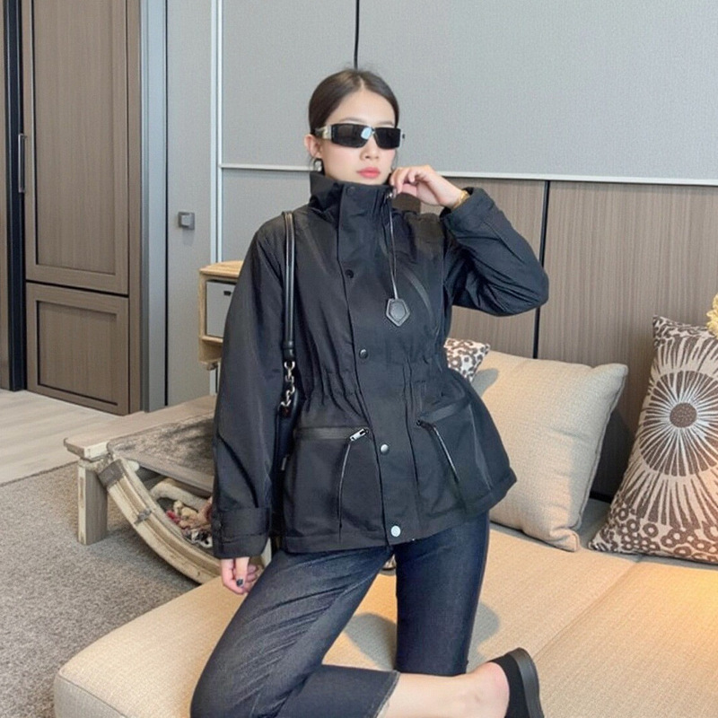韩版时尚大幂幂同款风衣外套女2025春秋新款工装户外高级感冲锋衣|undefined