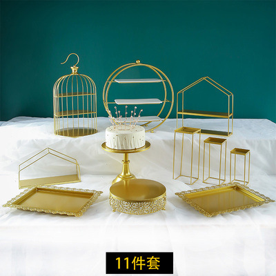 De estilo europeo de la boda decoración de mesa de postre decoración de la tarde té merienda placa bandeja de la torta soporte de exhibición de la Mesa de descanso de té