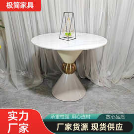 现代时尚简约客厅露台阳台餐桌咖啡桌小户型家用客厅角几小圆桌