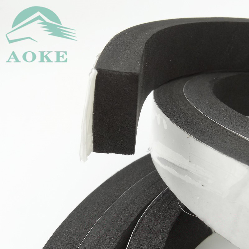 三元乙丙发泡橡胶条 背胶自粘条 抗老化耐磨EPDM密封条机柜密封条