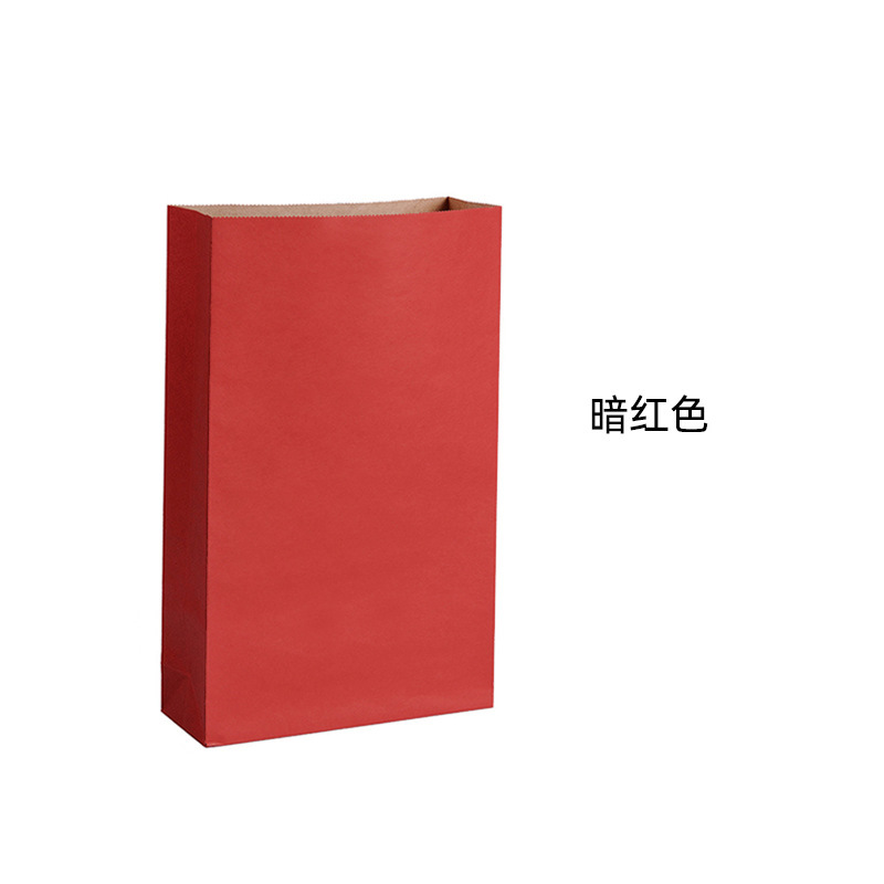 Bolsa de regalo de papel Kraft rojo vintage 150g engrosada regalo de mano bolsa de dulces de boda bolsa de regalo de vacaciones