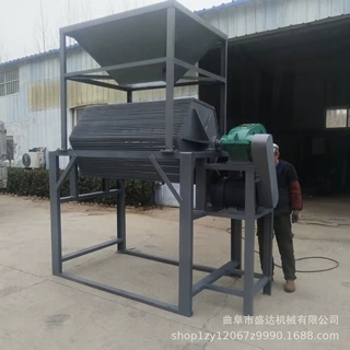 石头打磨批量生产抛光机加厚六角研磨机钢板加厚1000升除锈机