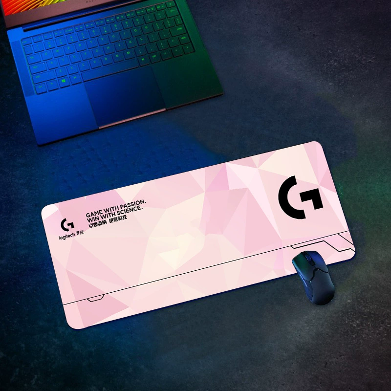 Игровая мышь Logitech для ноутбука, противоскользящий коврик для клавиатуры и стола, ручная работа