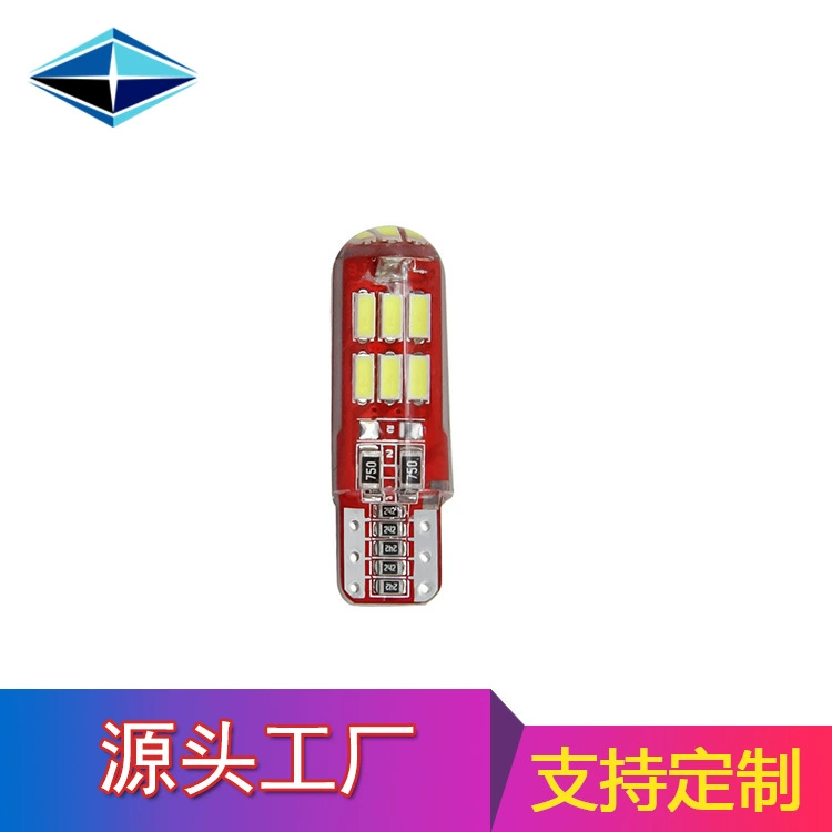 Cross-Border специально для установки универсальной автомобильной светодиодной лампы номерного знака 4014 15SMD декодирование 12 В автомобиль T10 индикаторная лампа ширины