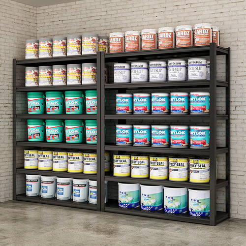 Household shelf three-arrow multi-layer storage rack adjustable warehouse storage balcony storage rack debris storage iron shelf