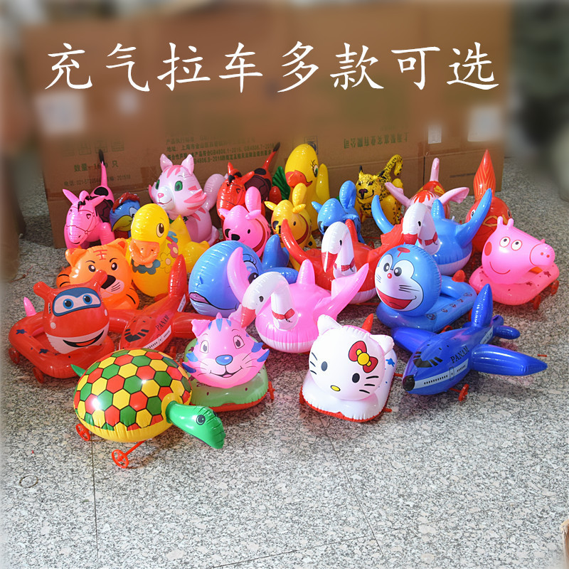 Inflatable animal cartoon stall wholesale animal pull cart pull line inflatable toys wholesale summer load PVC Inflatable animal cartoon stall wholesale animal pull cart pull line inflatable toys wholesale summer load PVC