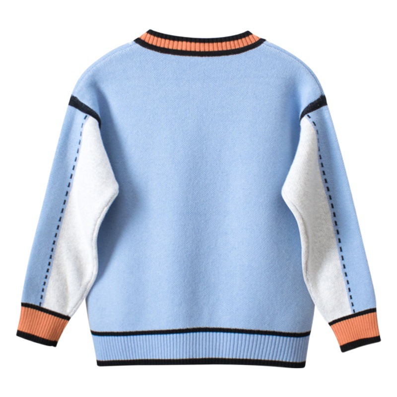 27 niños marca ropa para niños productos puntiagudos Primavera Nuevo 2023 suéter para niños suéter abrigo para hombres suministro de primera mano image 1