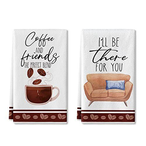 Coffee bean sofa kitchen towel dish towel seasonal decoration