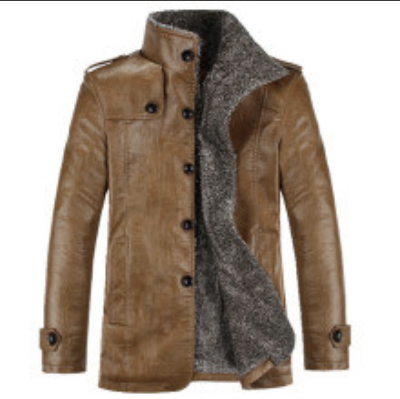 piel de cuero más veludo y grueso una chaqueta de cuero de hombre grande ocio