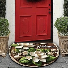 跨境temu地墊水晶絨裝飾地毯入戶玄關門墊耐臟耐磨除塵腳墊地墊