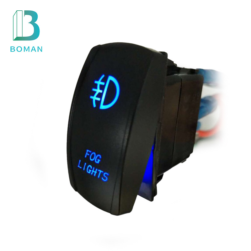 Car modification 5P rocker Ship switch laser waterproof Marine switch 12V20A24V10A switch