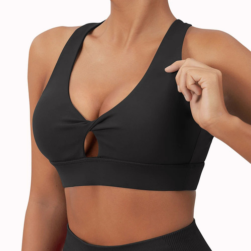 European and American waist training sports bra for women fixed chest pad beautiful back high intensity fitness large size bra foreign trade agent OK16 