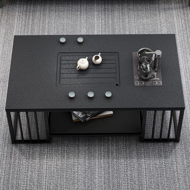 Firestone Kung Fu mesa de té sofá de oficina simple mesa de té de mármol moderna mesa de té de oficina con Cocina de Inducción