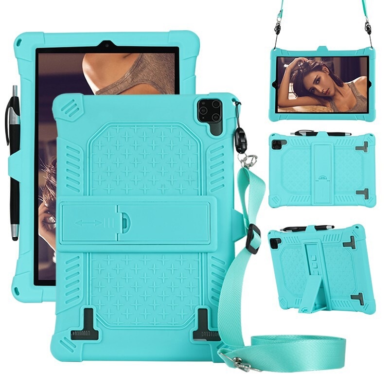 Suitable for 2020 new model 12inch tablet protective case, 12-inch 3-hole anti-drop cover with lanyard included