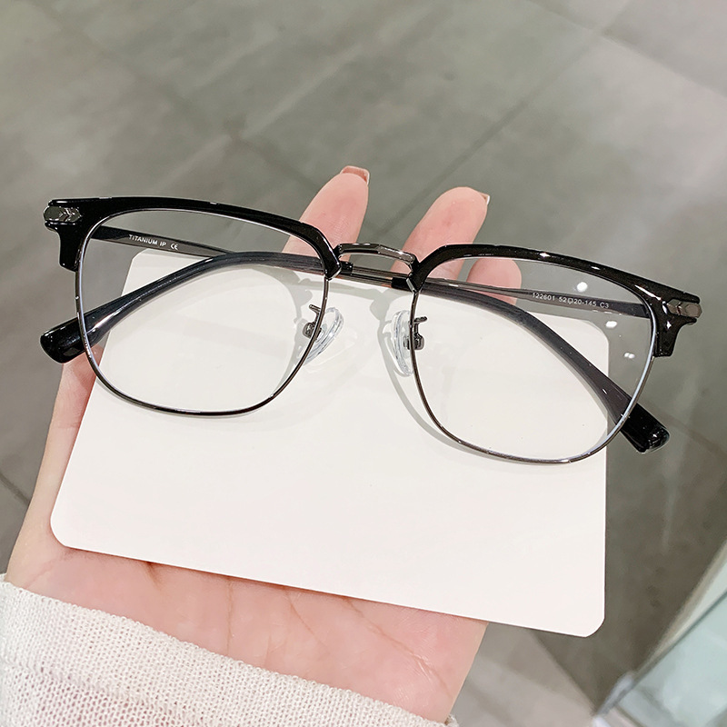 理工男半枠眼鏡近視男金は度数がある|undefined