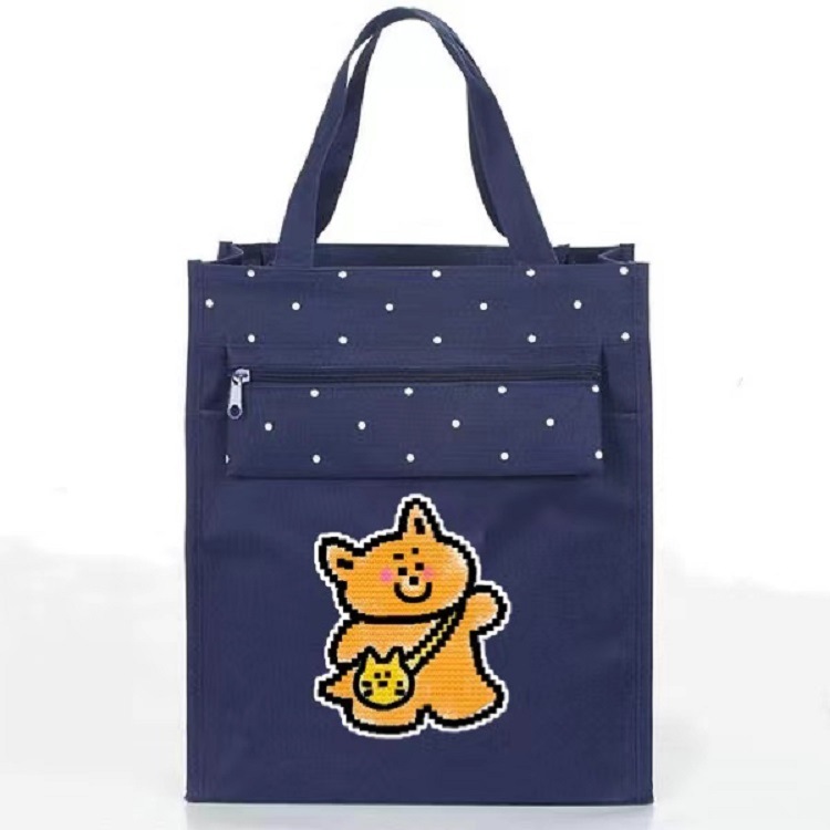 学生补习手提袋 防水牛津布手提补课袋 儿童书包手拎袋 可印logo