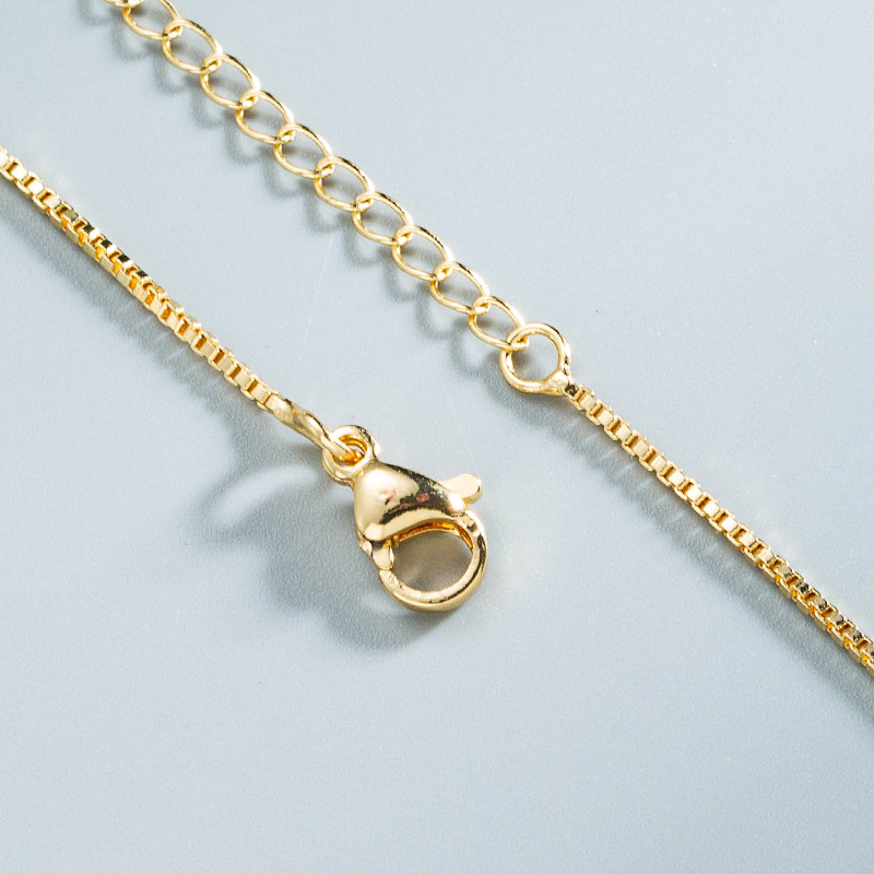 Wholesale Jewelry Geometric Moon Sun Pendant Copper Necklace Nihaojewelry display picture 9