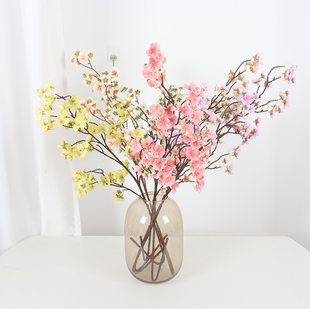 Simulation beauty finger cherry blossom branch home hotel entrance cabinet floral decoration ornaments fake flowers artificial flowers manufacturer wholesale