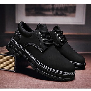 2025 Spring Cross-Border Amazon Independent Platform Outdoor Leather Shoes Low-Top Shoes Men's Casual Leather Shoes Men's Large Size Men's Shoes Men
