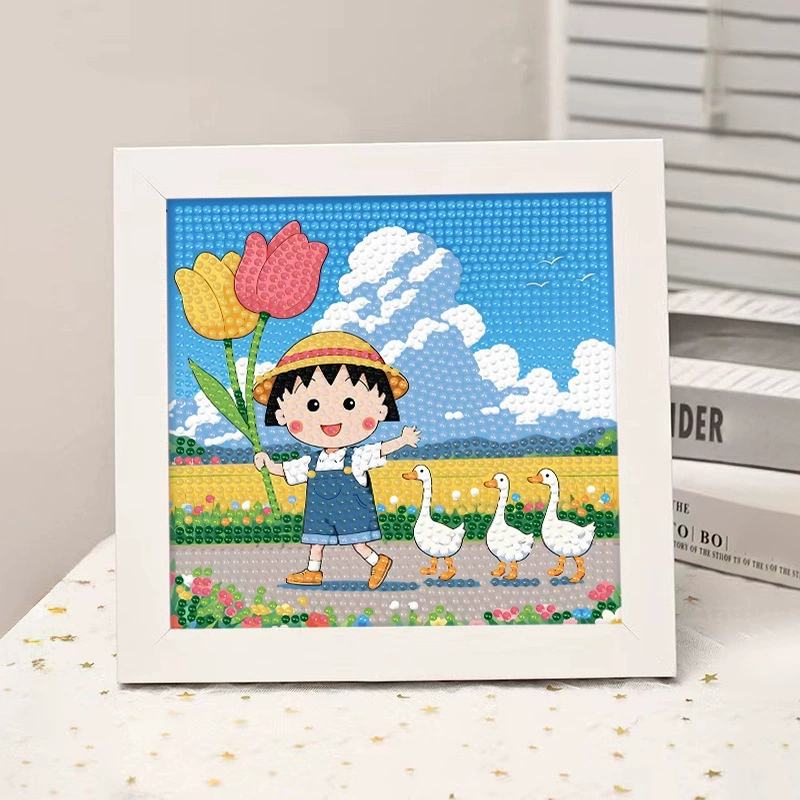 Набор для алмазной вышивки (Sanrio) Пикачу в раме, 17×17 см, комплект для полного стежка DIY