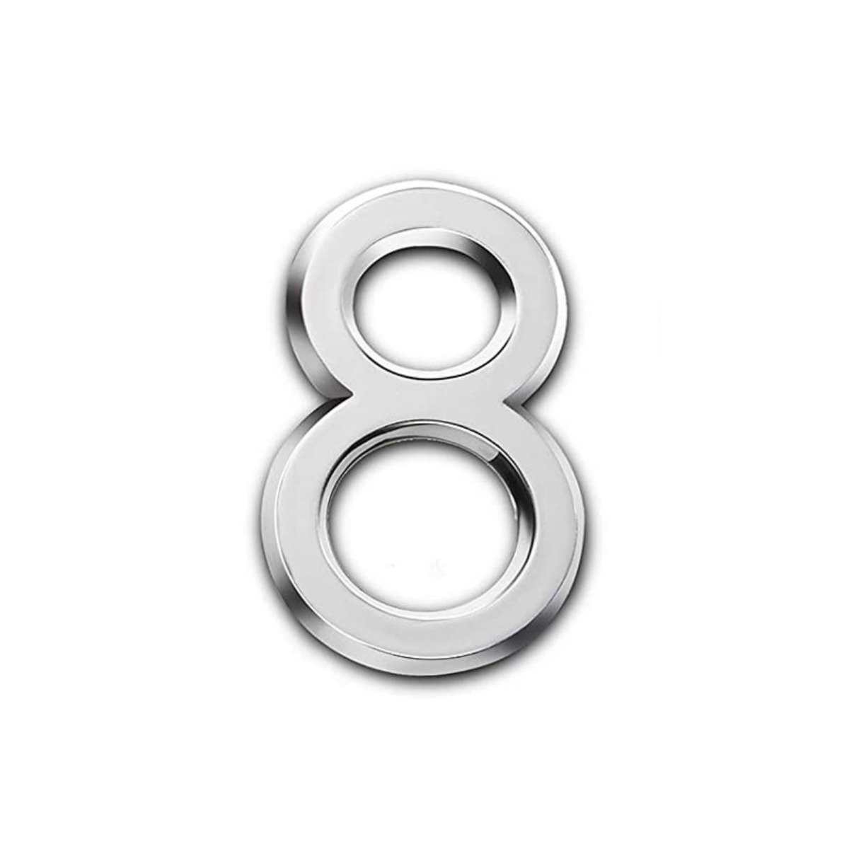 跨境50MM邮箱酒店地址数字门牌号房屋号编号字母数字ABS电镀银色