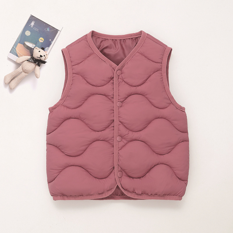 Comercio exterior transfronterizo 851 chaleco de algodón para niños ropa de algodón para niños otoño y invierno nuevo chaleco de algodón ondulado image 5