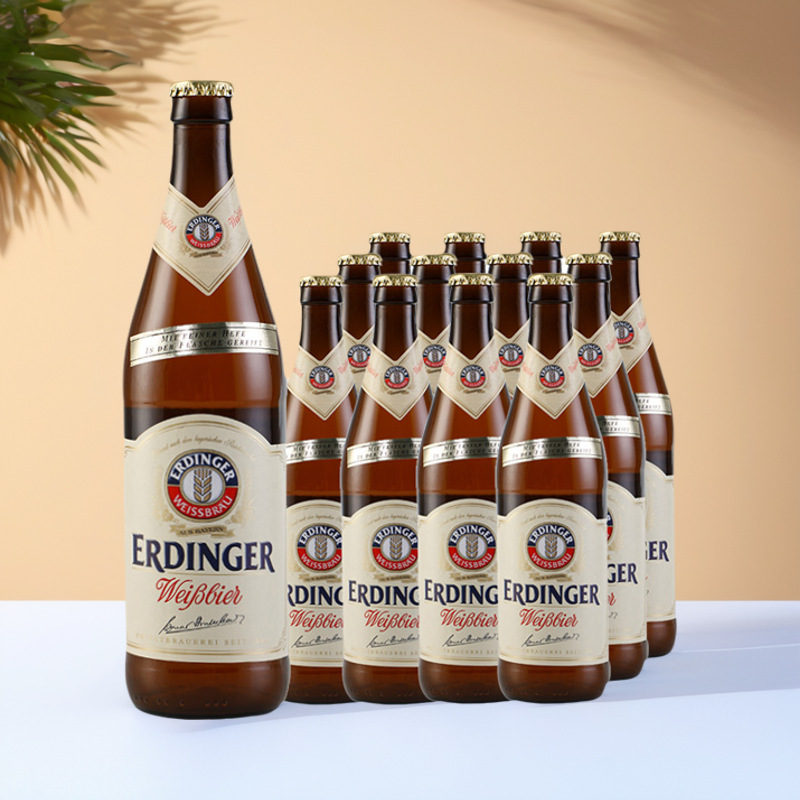 德国爱尔丁格白啤酒 艾丁格小麦白啤酒500ml*12瓶