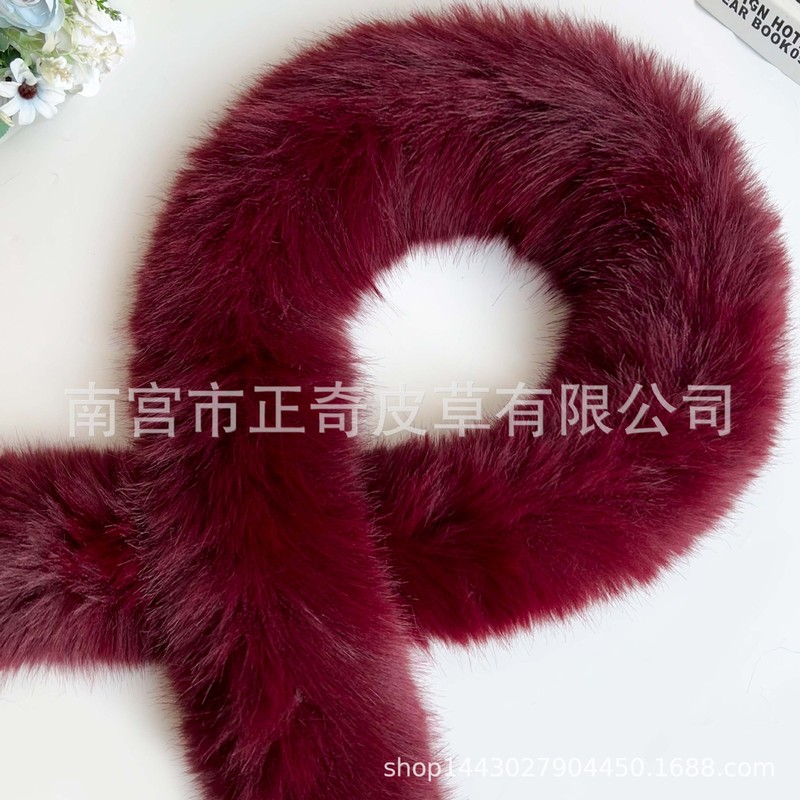 厂家供应新款仿狐狸毛条大毛面 手工DIY斗篷羽绒服毛条辅料|undefined