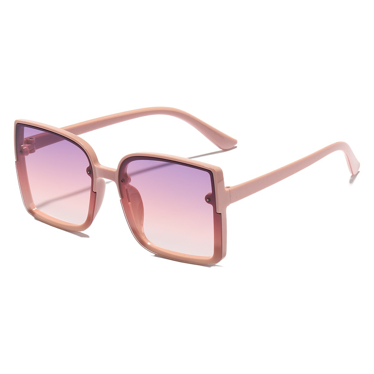 Gafas de sol de las mujeres de moda cuadrado personalizado gran marco gafas de sol de Europa y América cara grande adelgazar UV400 UV a prueba de gafas de sol