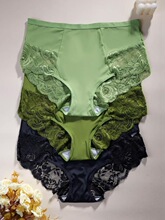S 15414 French Retro Lace Satin Underwear ��ʽ�����ڿ�