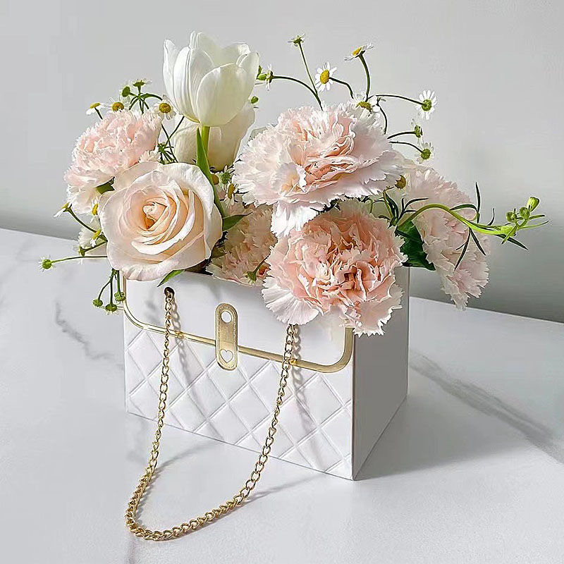 트렌디한 브랜드 작은 봉지 - 흰색, 고객 서비스에 문의하세요.