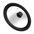 Silicone Anti-Splash Oil Pot Lid, Simple Household Anti-Spill Tempered Glass Lid, High Temperature Resistant Pot Lid