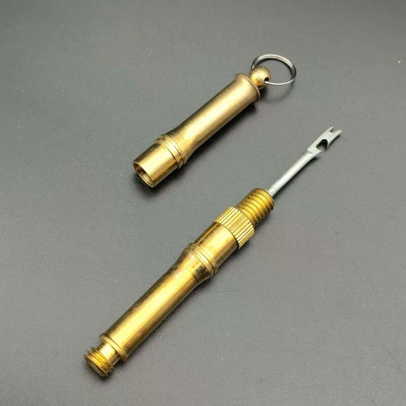 Wholesale full copper wire knotter unhooking hook double needle knotter rod hook fishing gear supplies wholesale