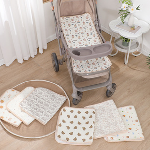 Wholesale baby stroller urine pad gauze urine pad baby stroller cushion non-slip absorbent universal car pad