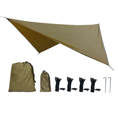 Kaisi Four-Corner Diamond-Shaped Canopy Avtomobil yan çətirləri - camel-double