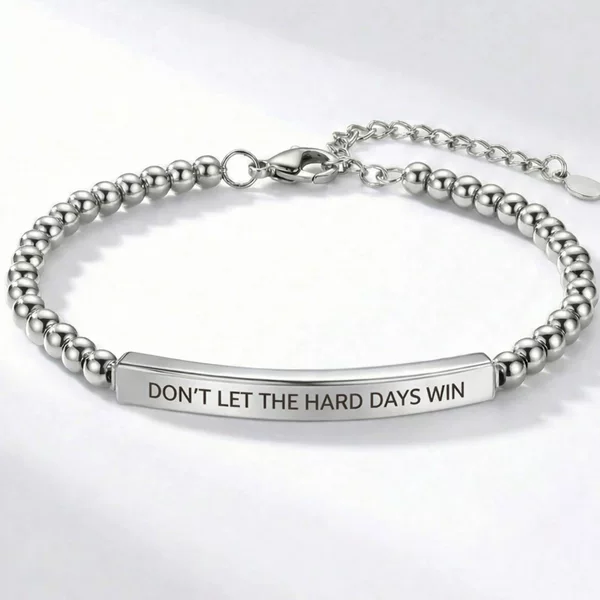 European and American Cross-Border Jewelry Stainless Steel 4mm Steel Ball Geometric Curved Tube Bracelet for Women Laser-Engraved Bracelet Jewelry