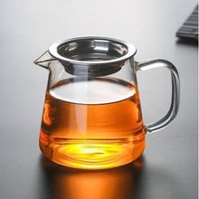 玻璃茶海直身龙胆公杯 日式家用加厚分茶器 高硼硅玻璃公道杯