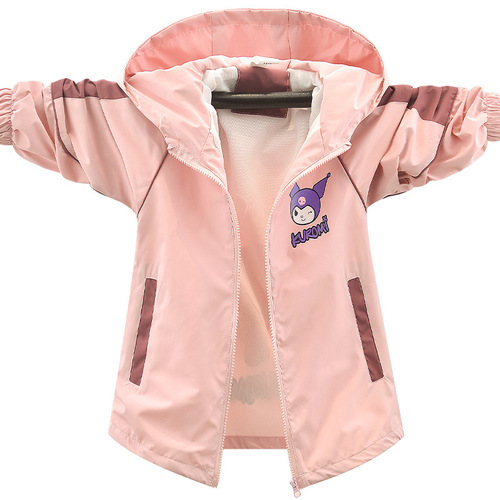 2024 New Autumn Women's Children's Jacket Spring and Autumn Season Kids Windproof Jacket Plaid Jacket Children's Fashion