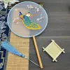 Double sided embroidery, peacock