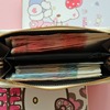 Fashionable cartoon long capacious wallet with zipper, city style